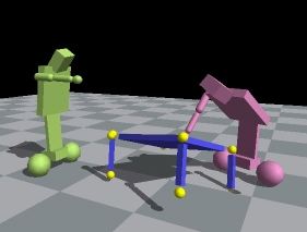 EM-ONE: Robots building a table.